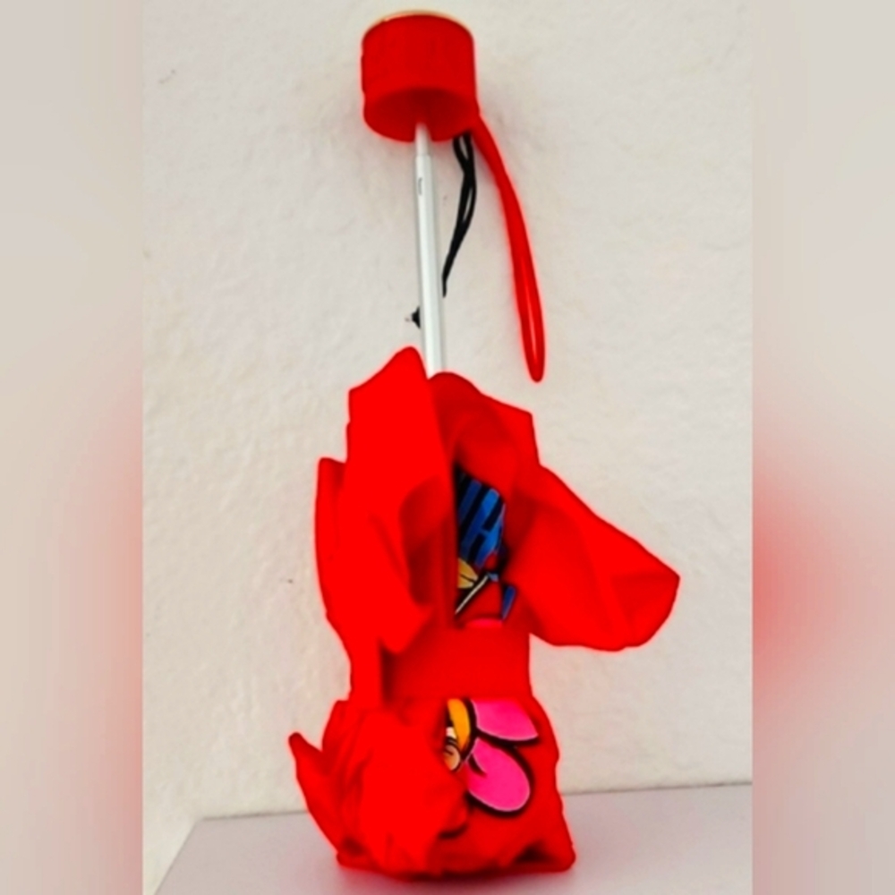 Moschino Red Bear Cartoon Umberella.